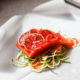 Citrusy Salmon Packets with Zoodles and Cilantro Chutney