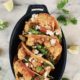 Crispy Cauliflower Tacos with a Creamy Red Pepper Sauce