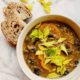 Mushroom and Delicata Squash Soup with Farro
