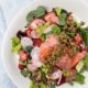 Summery Salmon Salad with Roasted Strawberry-Sumac Vinaigrette